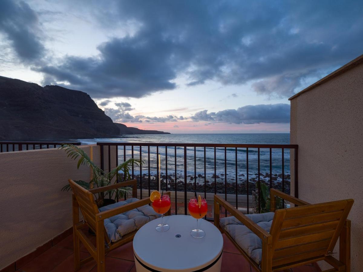 Giraud II - Secluded Beachfront Duplex Santa Maria de Guia de Gran Canaria Eksteriør billede