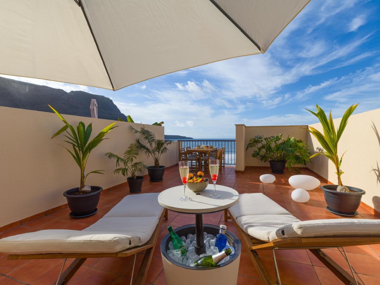 Giraud II - Secluded Beachfront Duplex Santa Maria de Guia de Gran Canaria Eksteriør billede